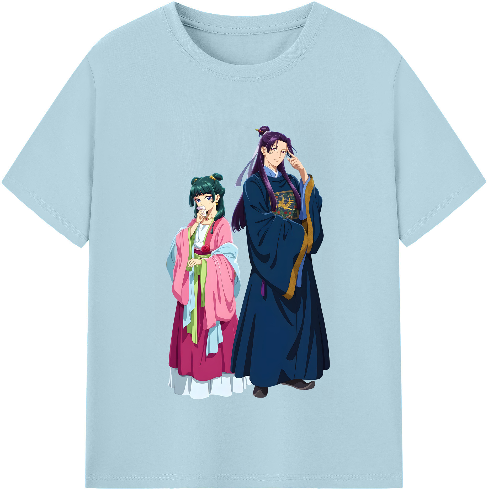 （画像用） 薬屋のひとりごと The Apothecary Diaries 綿100％半袖Tシャツ（フロントプリント）